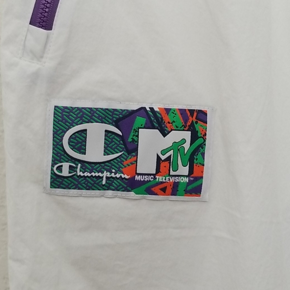 NWT Limited Edition Champion x MTV Woven Pants Men’s 2XL XXL White & Multicolor - Picture 5 of 6